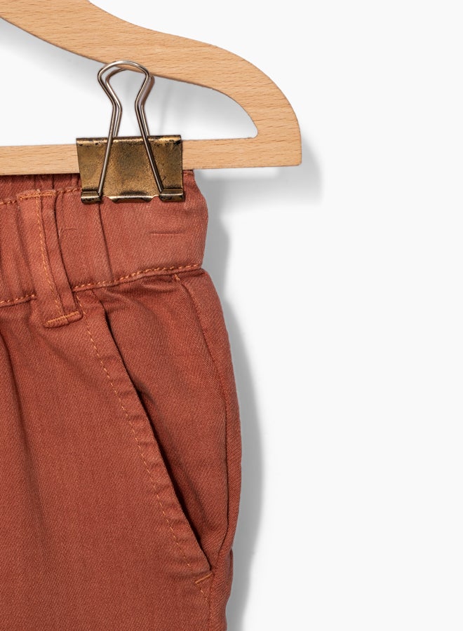 IKKS - Drawstring Waist Pants Brown - Image 1
