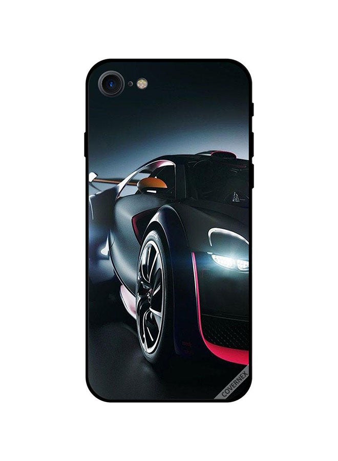 Covernex Apple iPhone 7 Protective Case Cover Printed Featuring Red & Black Car DESIGN_0188 - Image 1