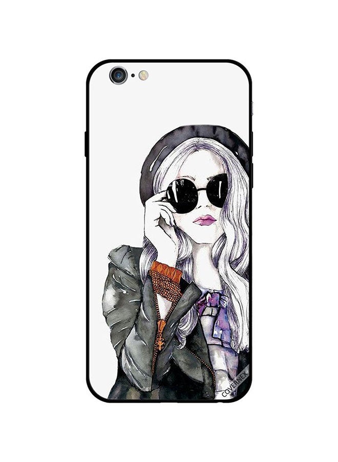 Covernex Apple iPhone 6s Protective Case Cover Printed Featuring Black Glass Stylis Cute Girl DESIGN_0412 - Image 1