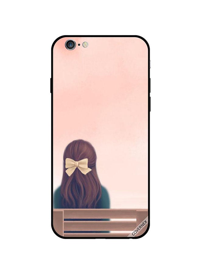 Covernex Apple iPhone 6s Protective Case Cover Printed Featuring Lovely Girl Site On Bench DESIGN_0452 - Image 1