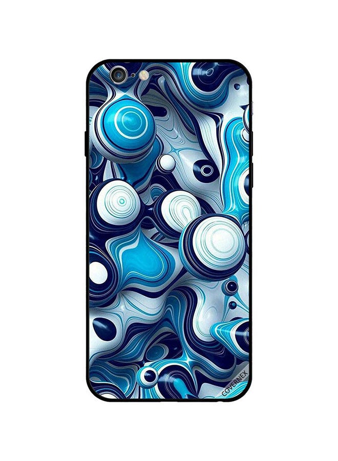 Covernex Apple iPhone 6s Protective Case Cover Printed Featuring Blue Liquid Balls Pattern DESIGN_1014 - Image 1