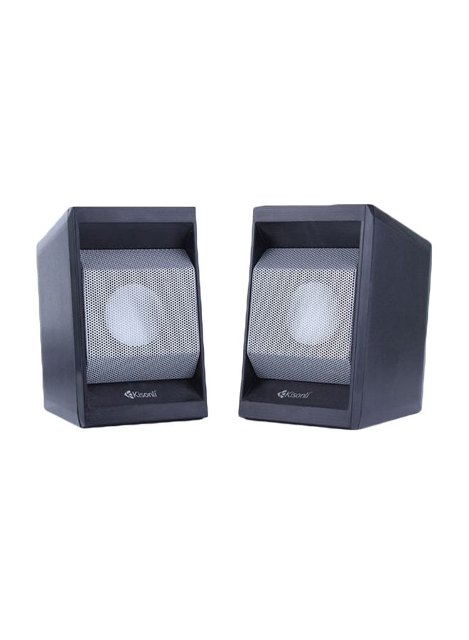Kisonli T-006 Computer Multimedia Speaker T-006 Black  - Image 1