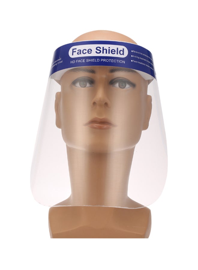 5-Piece Dust-Proof Protective Welding Safety Face Shield Blue/Clear 35 x 5 x 25cm - Image 1