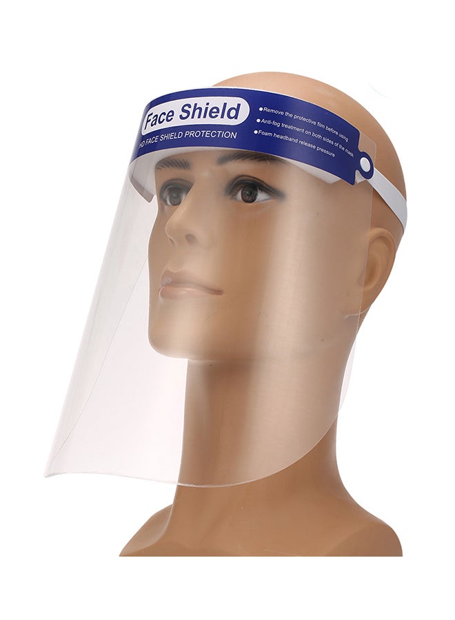 10-Piece Dust-Proof Protective Welding Safety Face Shield Blue/Clear 35 x 6 x 25centimeter - Image 2