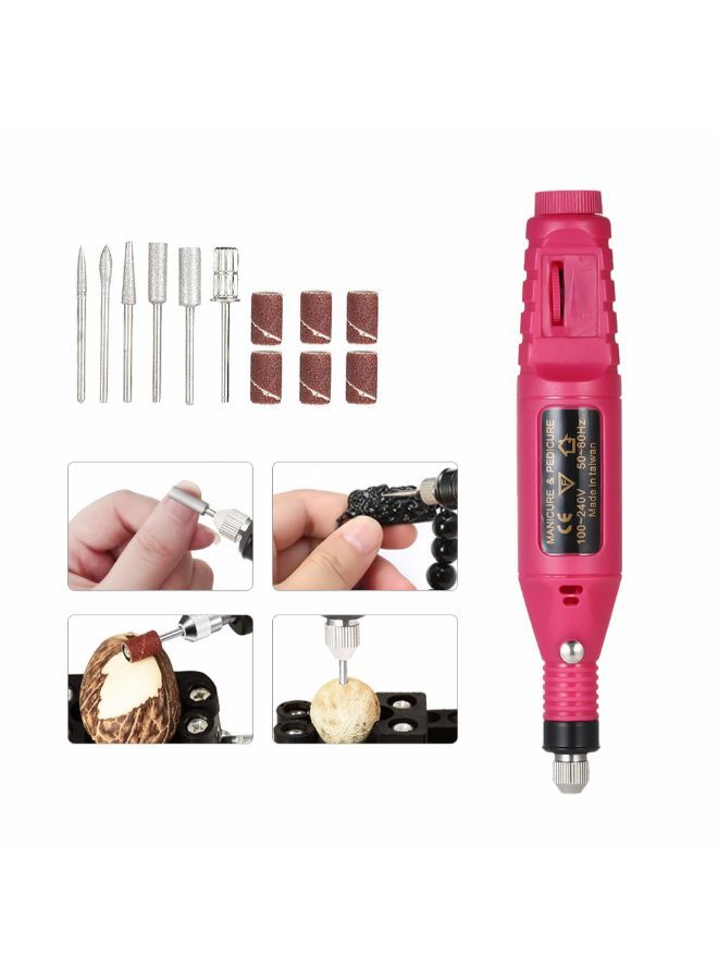 14-Piece Engraving Pen Carve Tool Set Rose  - Image 3