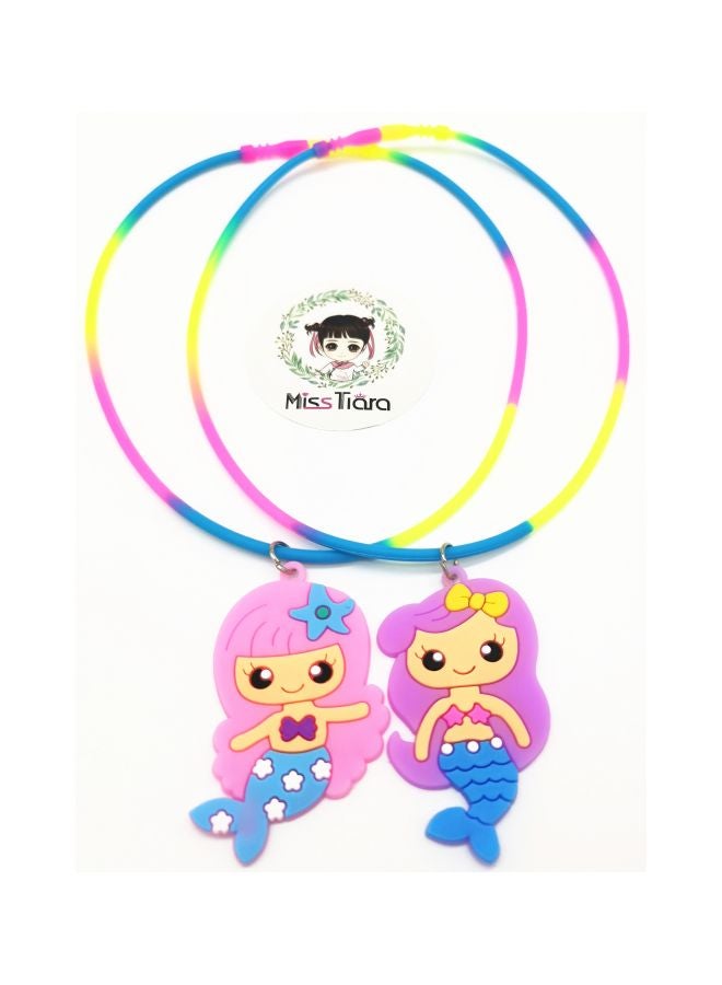MissTiara 5-Piece Cartoon Design Silicone Wristband Ring Set 15x17x2cm  - Image 3