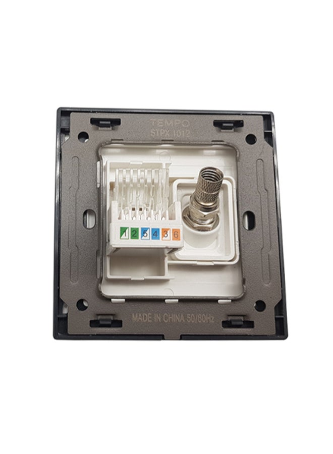 Standard Telephone/Satellite Socket White 7x7cmcm