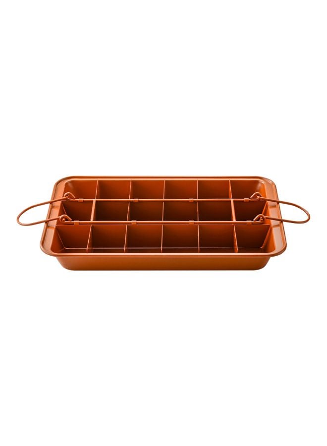 Non-Stick Quick Release Brownie Mould Brown 31x4x19.50cm - Image 1