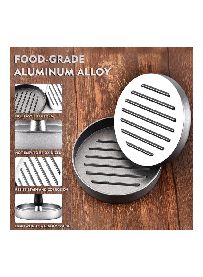 Non-Stick Burger Press Silver 11x9.50x9.50cm - Image 5