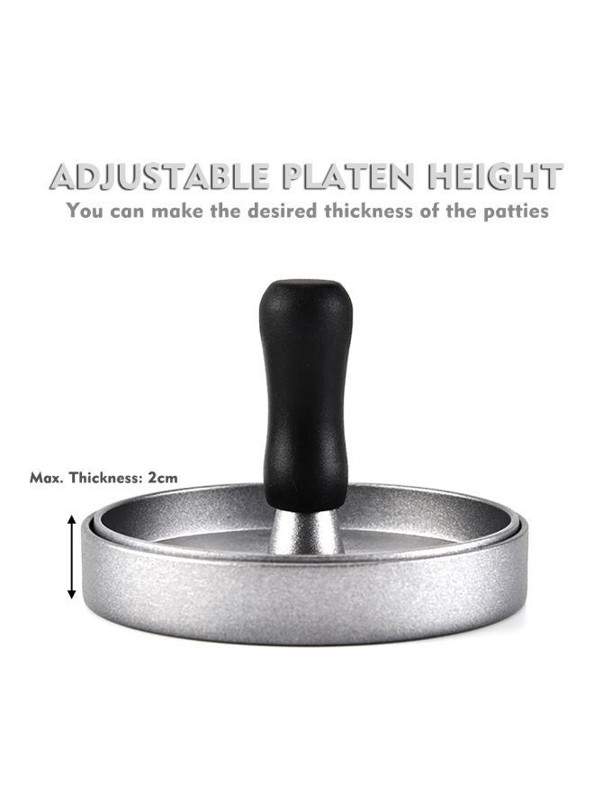 Non-Stick Burger Press Silver 11x9.50x9.50cm - Image 3