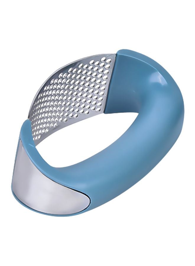 مكبس ثوم من الستانلس ستيل أزرق داكن/ فضي 12x6x6سم - Image 1