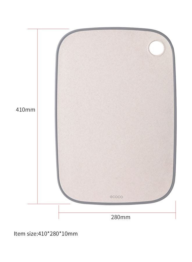 Rectangular Cutting Board With Hanging Hole Beige/Grey 41x1x28cm  - Image 2