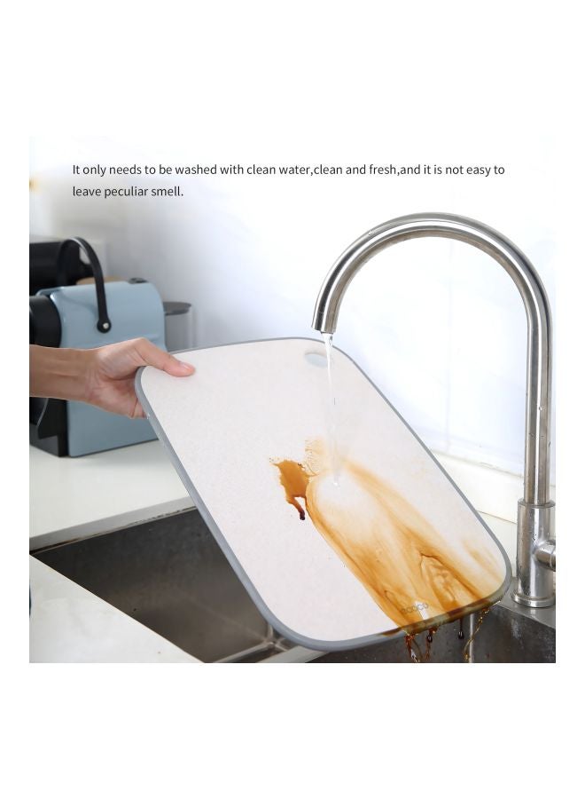 Rectangular Cutting Board With Hanging Hole Beige/Grey 41x1x28cm  - Image 5