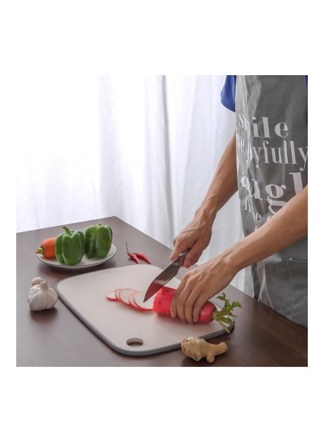 Rectangular Cutting Board With Hanging Hole Beige/Grey 37x0.90x25.50cm  - Image 3