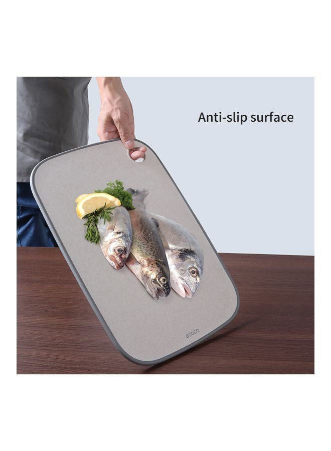 Rectangular Cutting Board With Hanging Hole Beige/Grey 33x0.80x22.50cm  - Image 2