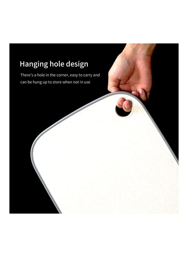Rectangular Cutting Board With Hanging Hole Beige/Grey 33x0.80x22.50cm  - Image 3