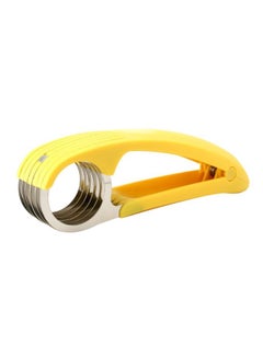 Stainless Steel Banana Slicer Yellow/Silver 14cm
