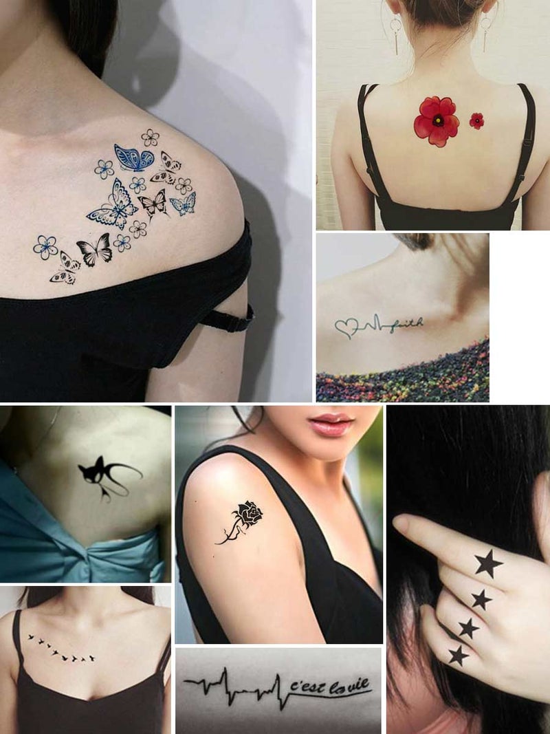 12-Piece Waterproof Tattoo Multicolour - Image 3