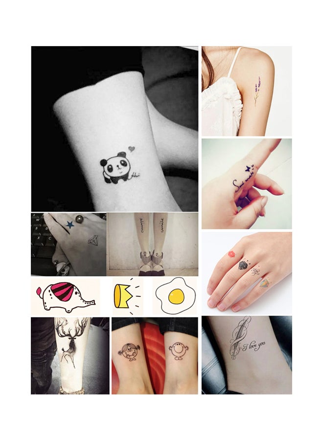 مجموعة 5 قطع تاتو وينشينتي متعدد العناصر الأسود / الأزرق - Image 2