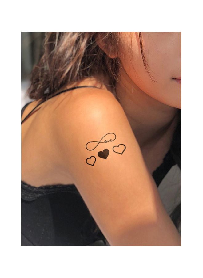 2-Piece Wenshentie Simple Design Tattoo Black - Image 2