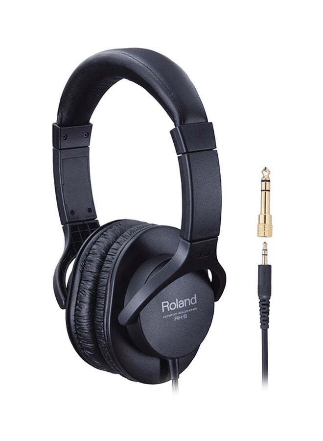 Roland - Stereo Over-Ear Headphones Black - Image 1