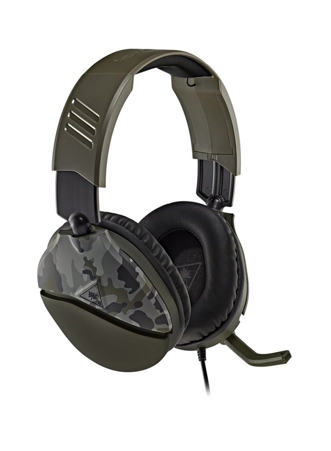 TURTLE BEACH - Recon 70 Camo Green Gaming Headset for Xbox Series X|S, Xbox One, PS5, PS4, Nintendo Switch And PC - Image 1
