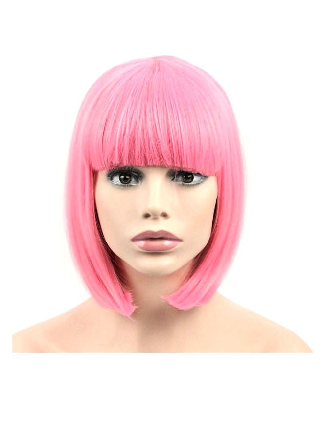 Generic Bob Short Hair Wig Pink Short  - Image 1