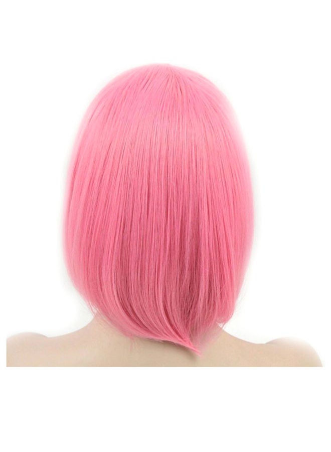 Generic Bob Short Hair Wig Pink Short  - Image 2