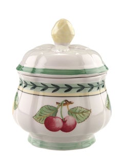 French Garden Fleurence Sugar Bowl White/Green/Pink - v1587022550/N36784626A_1