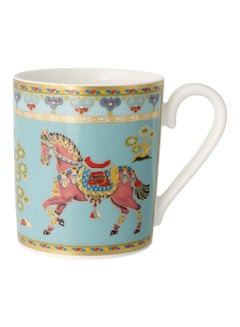 Villeroy & Boch Samarkand Aquamarine Porcelain Mug White/Blue/Yellow 350ml 