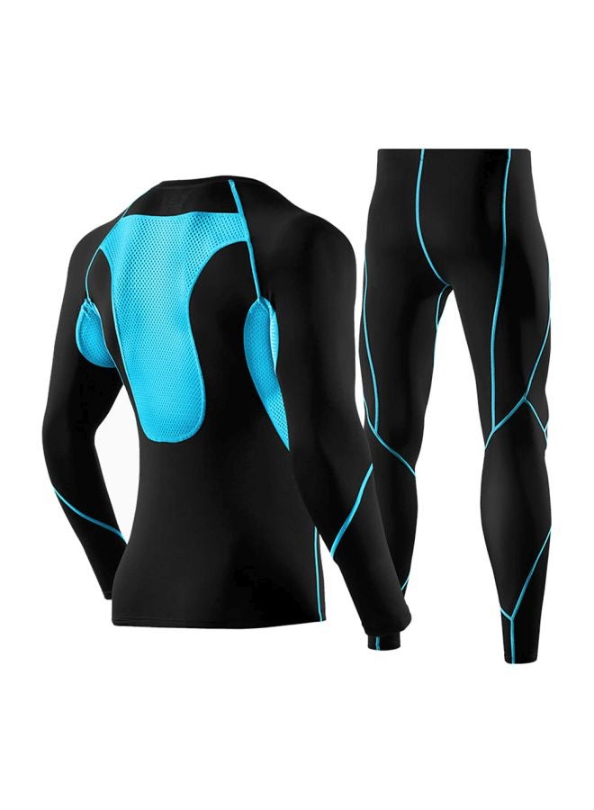 Generic Long Sleeves Compression T-Shirt With Pants Set XL  - Image 2