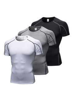 Pack Of 3 Short Sleeves Workout T-Shirt L - v1587023659/N36610496A_1