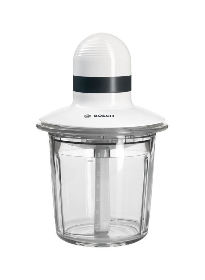 BOSCH Electric Chopper 1.5 L 550.0 W MMR15A1 Red/Clear/White - Image 1
