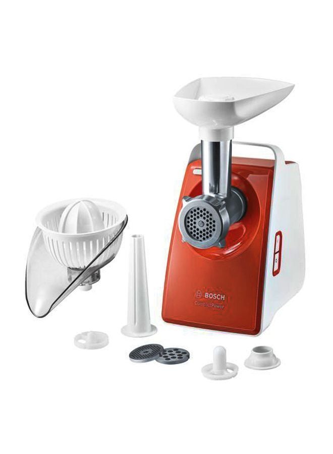 BOSCH CompactPower Meat Mincer 500W 1600 W MFW3630I Red/White  - Image 1