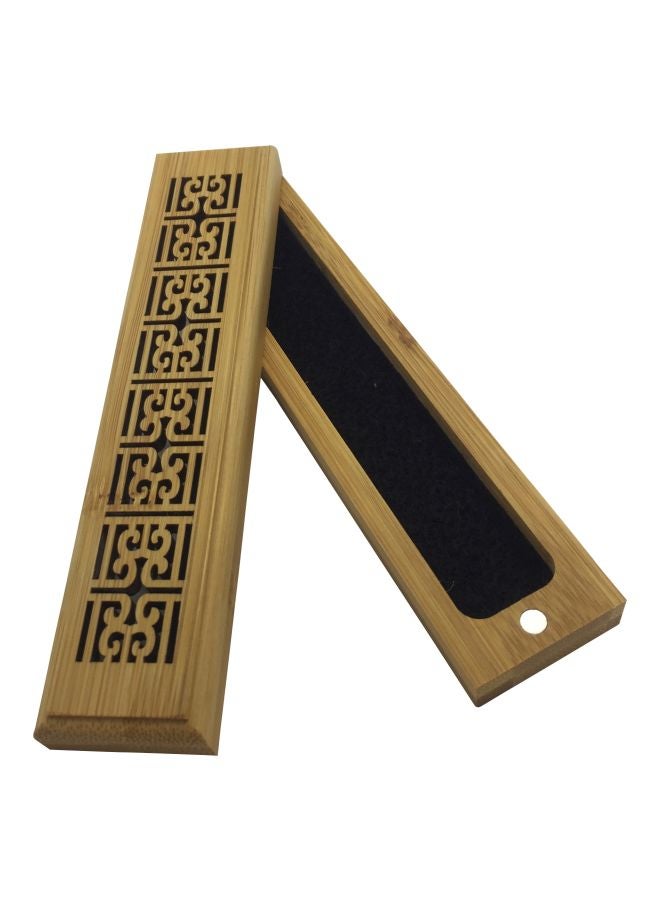 Wooden Incense Stick Burner Holder Beige/Black 15x3x2.5cm  - Image 3