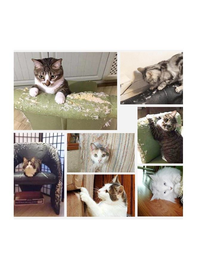 20-Piece Cat Scratch Furniture Protector Pad Nail Set Silver 8x3x8cm - Image 5