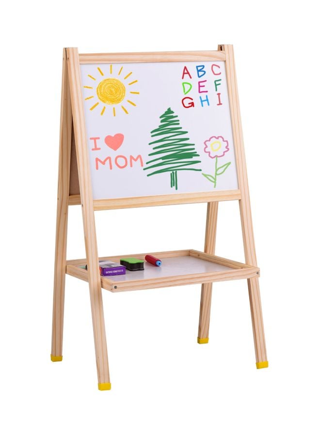 Generic Wooden Double-Sided Chalkboard Beige  - Image 1
