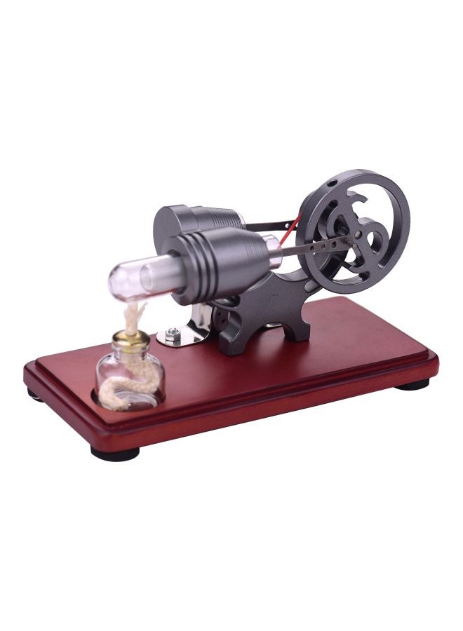 Aibecy Educational Electricity Generator With Colorful LED Light Red/Silver - Image 1