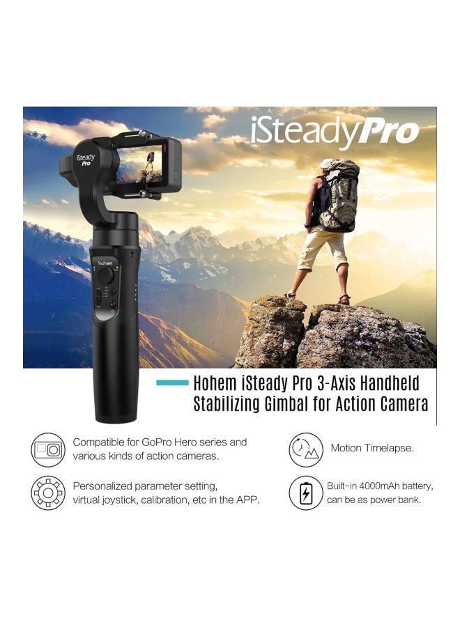 hohem - iSteady Pro 3-Axis Handheld Camera Stabilizer Black - Image 1