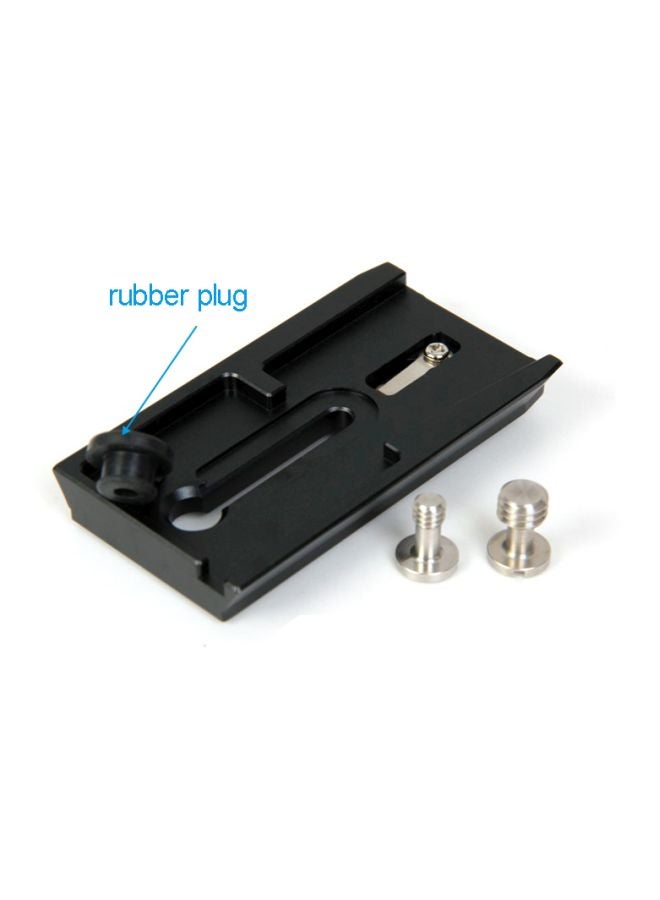 ANDOER Sliding Quick Release Plate For Manfrotto 501HDV/503HDV/701HDV/MH055M0-Q5 Black/Silver  - Image 2