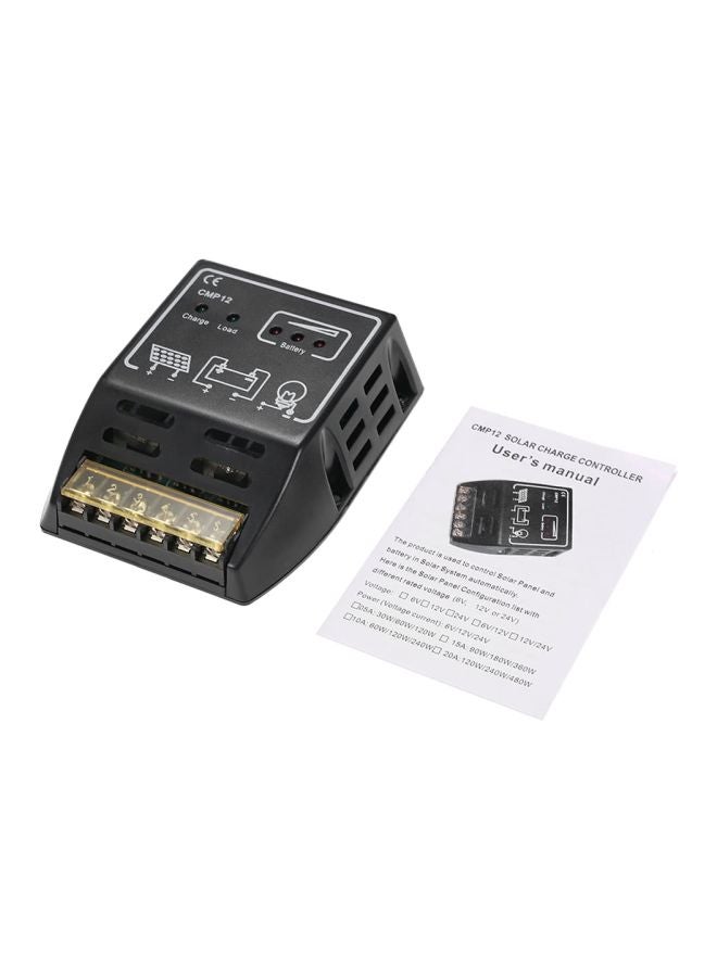 ANSELF - Solar Charge Controller Black 11.5x5.2x10cm - Image 1