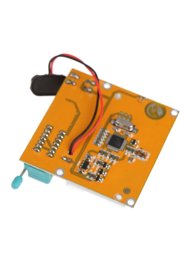 جهاز اختبار الترانزستور متعدد الوظائف مزود بشاشة LCD أصفر/ أزرق/ أسود 10x2.8x8سم - Image 2