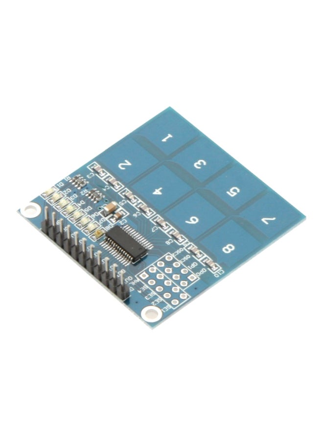 TTP226 Digital Touch Sensor Module PCB Board Blue/Black/Silver 11x1x7cm  - Image 4