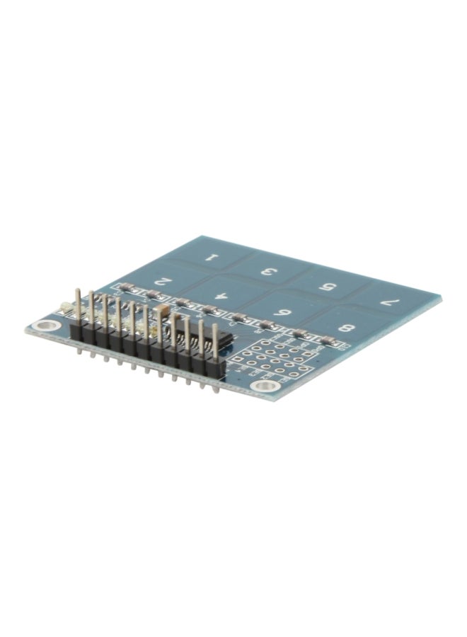 TTP226 Digital Touch Sensor Module PCB Board Blue/Black/Silver 11x1x7cm  - Image 2