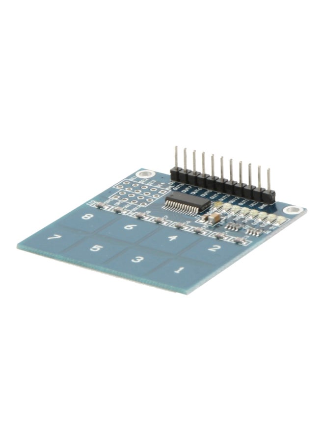 TTP226 Digital Touch Sensor Module PCB Board Blue/Black/Silver 11x1x7cm  - Image 3