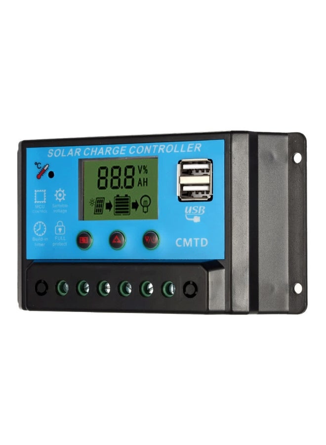 آنسيلف نظام شحن البطارية يعمل بالطاقة الشمسية الأسود / الأزرق 14x4x8سم - Image 4