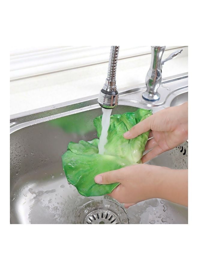 Generic - Rotatable Water Saving Tap Faucet Nozzle Silver/Black 16x3.5x3.5cm - Image 1
