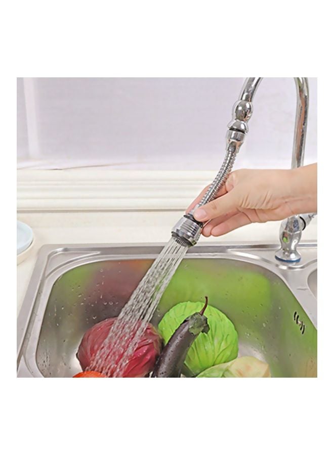 Generic - Rotatable Water Saving Tap Faucet Nozzle Silver/Black 16x3.5x3.5cm - Image 1