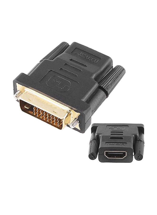 محول انثى اتش دي ام اي الى دي في اي دي ذكر أسود/ذهبي - Image 1