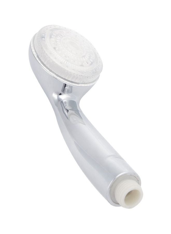 LED Handheld Shower Head Silver/White 21cm - Image 1